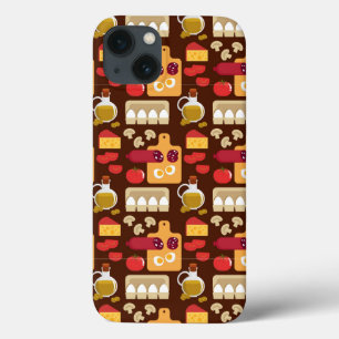 Pizza Pattern iPhone 13 Case