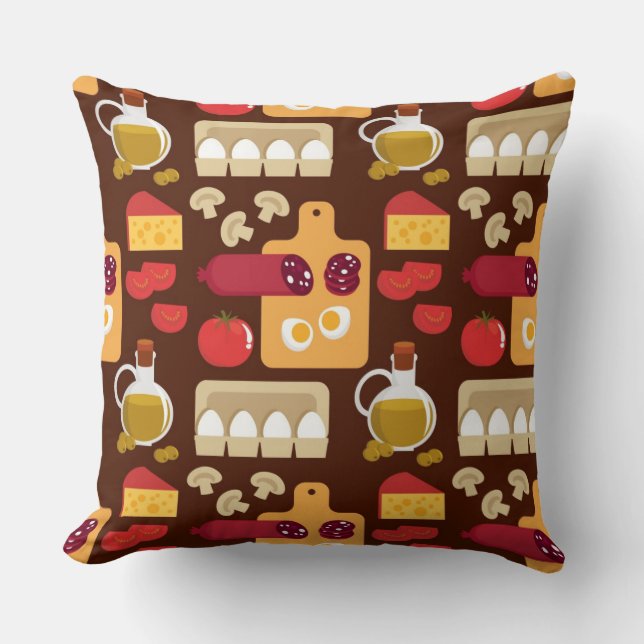 Pizza Pattern Cushion (Front)