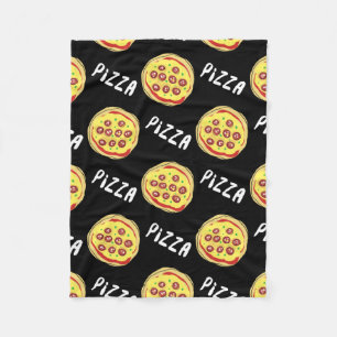 Pizza Pattern Fleece Blanket