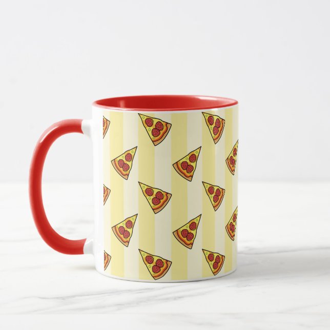 Pizza Pattern Mug (Left)