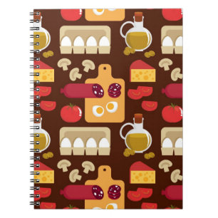 Pizza Pattern Notebook