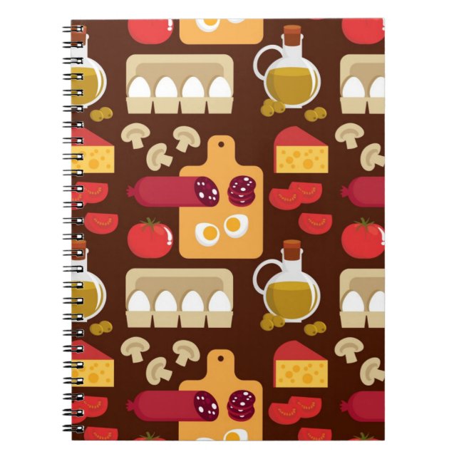 Pizza Pattern Notebook (Front)