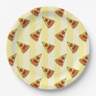 Pizza Pattern Paper Plate