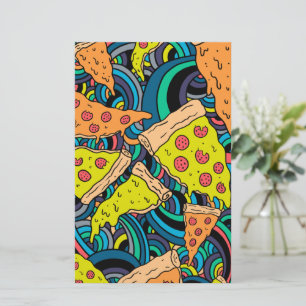Pizza pattern stationery