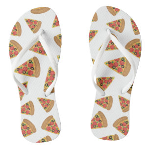 Pizza Pattern Thongs