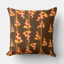 PIZZA PATTERN THROW PILLOW