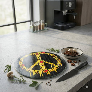 Pizza Peace Cutting Board