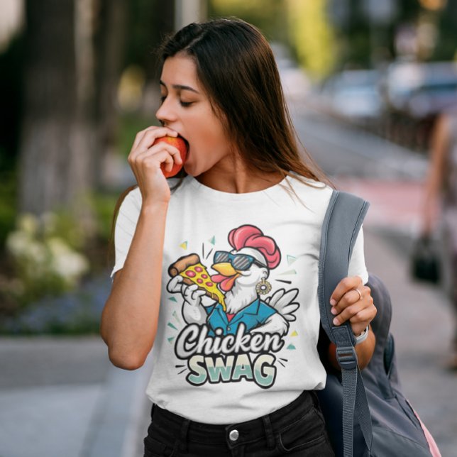 Pizza-Pecking Poultry Logo T-Shirt (Creator Uploaded)