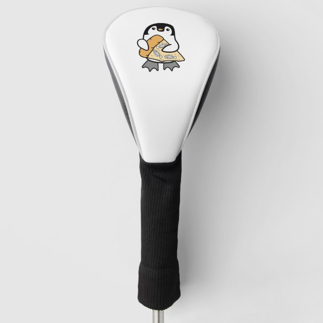 Pizza Penguin Golf Balls Head Cover (Front)