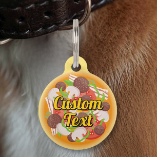 Pizza Pet ID Tag