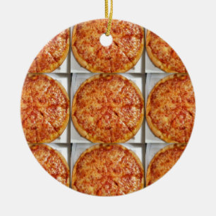 Pizza Photo Ceramic Ornament
