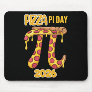 Pizza Pi Day 2026 Retro Math Teacher Boys Kids Piz Mouse Pad