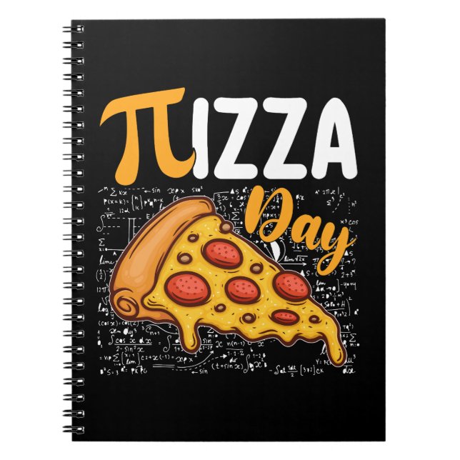Pizza Pi Day Math Mathematics Lovers Notebook (Front)