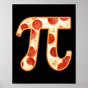 Pizza Pi Day Nerd Geek Italian Math Thanksgiving H Poster