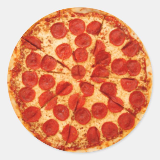 Pizza Pie Classic Round Sticker (Front)