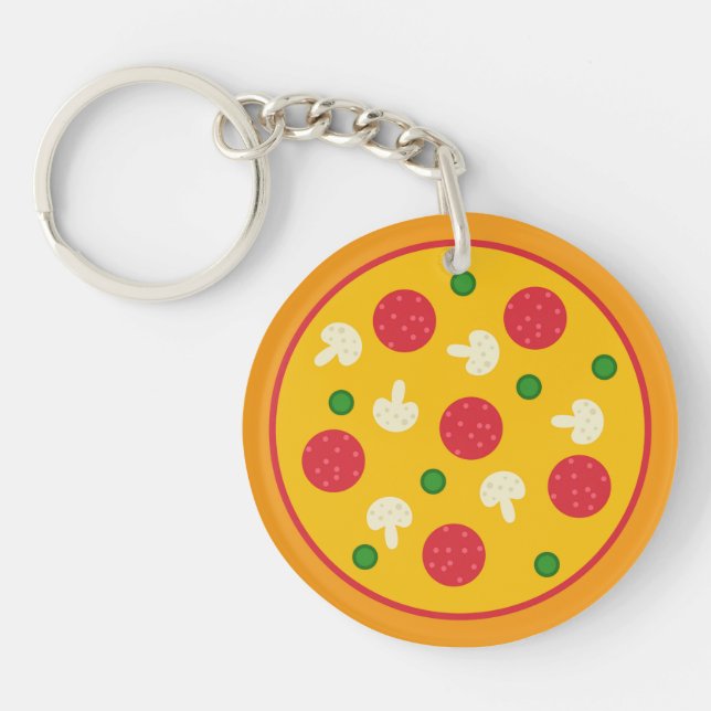 Pizza Pie Key Ring (Front)