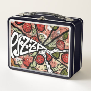 Pizza Pie Metal Lunch Box