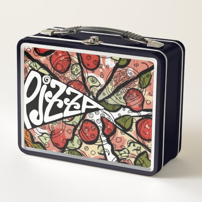 Pizza Pie Metal Lunch Box (Front)