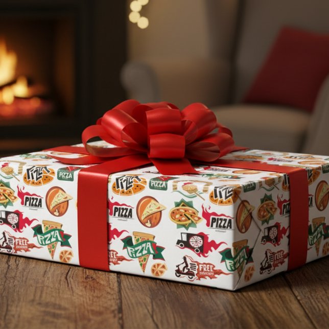Pizza Pie Wrapping Paper Sheets (Pizza Pie Wrapping Paper Sheets)