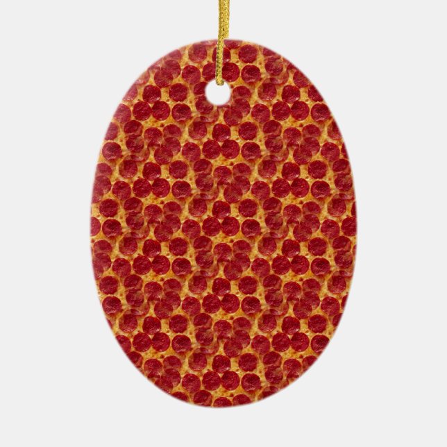 pizza pizza ceramic tree decoration (Front)