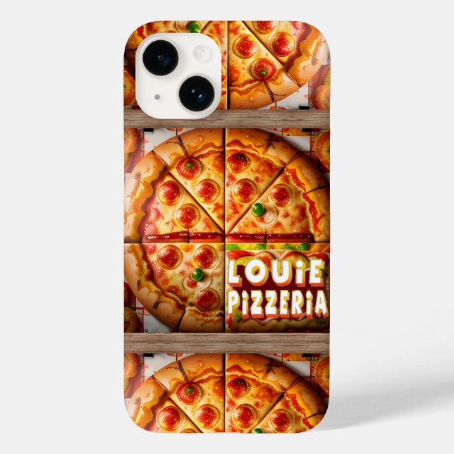Pizza Pizzeria Design Case-Mate iPhone Case (Back)