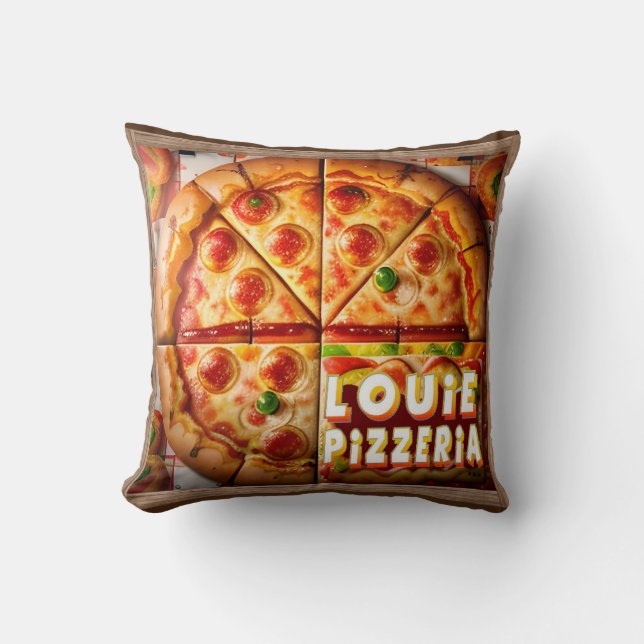 Pizza Pizzeria Design Cushion (Front)
