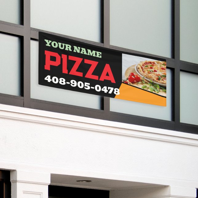 Pizza Place Custom Banner (Outside Building)