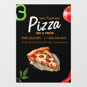 Pizza Place Custom Window Cling