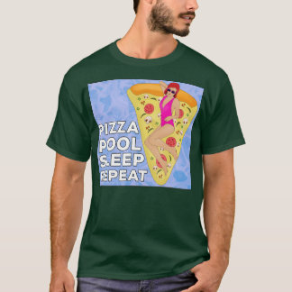 Pizza Pool Sleep Repeat T-Shirt