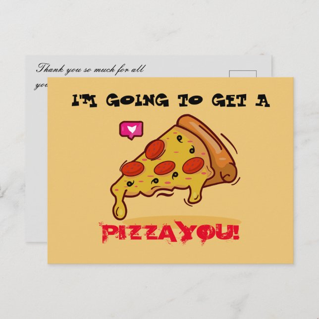 Pizza Postcard (Front/Back)