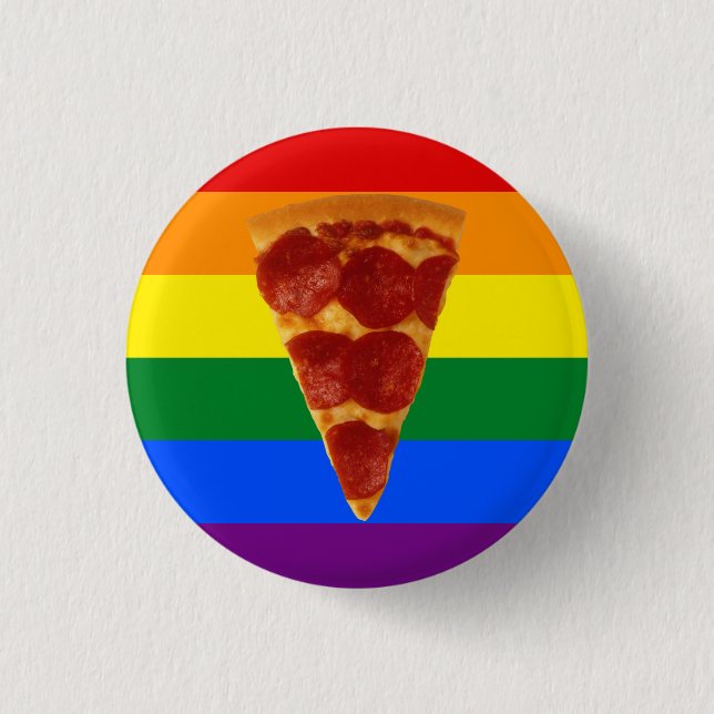 Pizza Pride 3 Cm Round Badge (Front)
