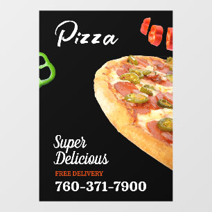 Pizza Promo Custom Window Cling