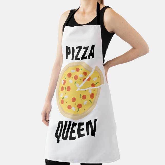 PIZZA QUEEN LADIES KITCHEN APRONS (Insitu)