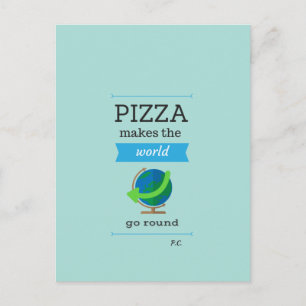 Pizza Quote Postcard