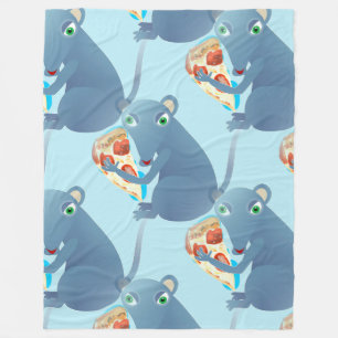 pizza rat blanket