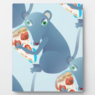 pizza rat plaque