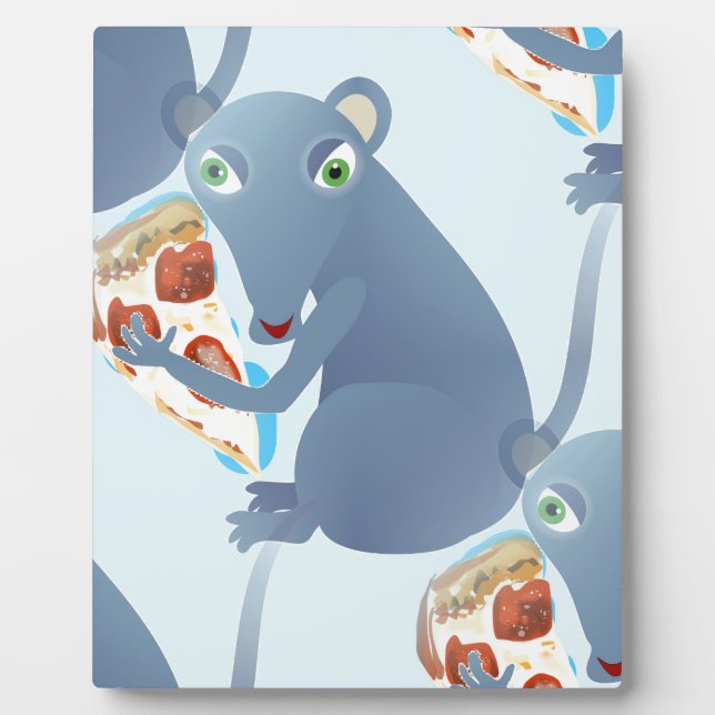 pizza rat plaque (Front)