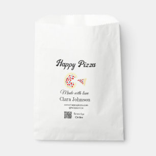 Pizza restaurant cafe pizzeria scan QR code order Favour Bag