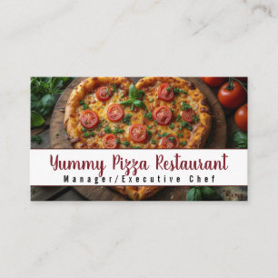 Pizza Restaurant Caterer Catering Service Events Business Card