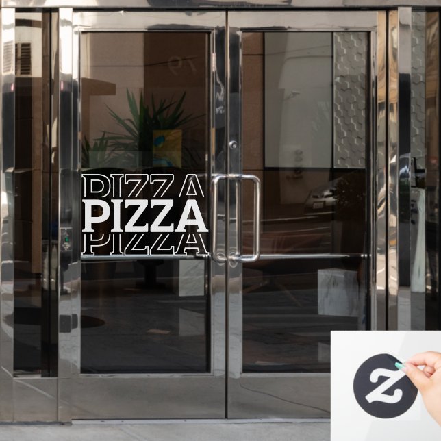 Pizza Restaurant Custom Business (Office Door)