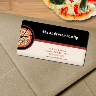 Pizza Restaurant Return Address Label