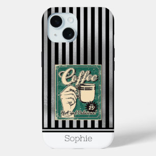 Pizza Retro Samsung  iPhone 15 Case