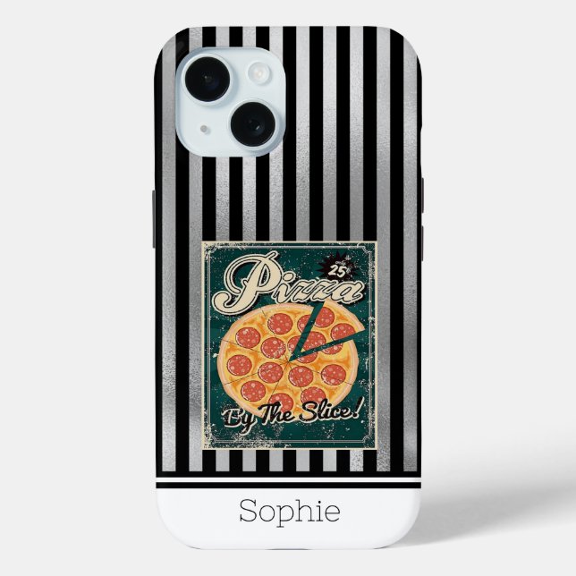 Pizza Retro Samsung  Case-Mate iPhone Case (Back)