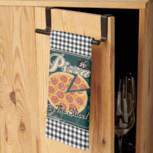 Pizza Retro Tea Towel