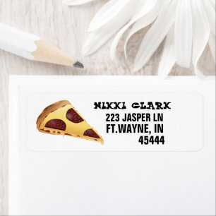 PIZZA RETURN ADDRESS LABELS