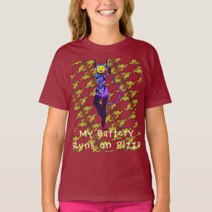 Pizza Robot Fun Art T-Shirt