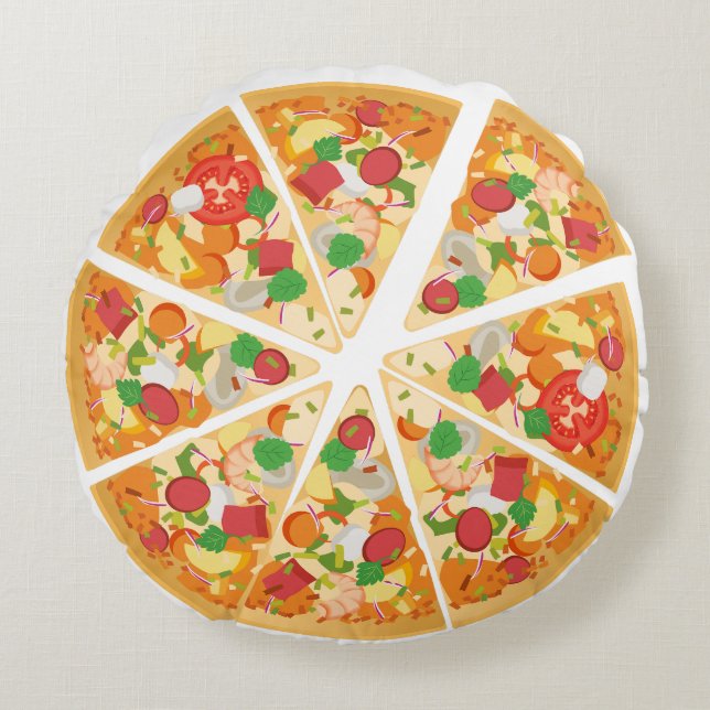 pizza round cushion (Front)