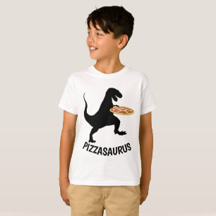 PIZZA SAURUS Funny Dinosaur T-shirts Kids
