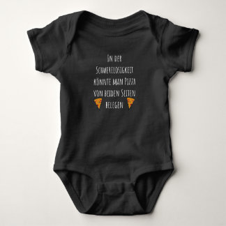 Pizza Sayings Lover Foodie Baby Bodysuit