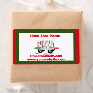 Pizza service,red green ,personalized  